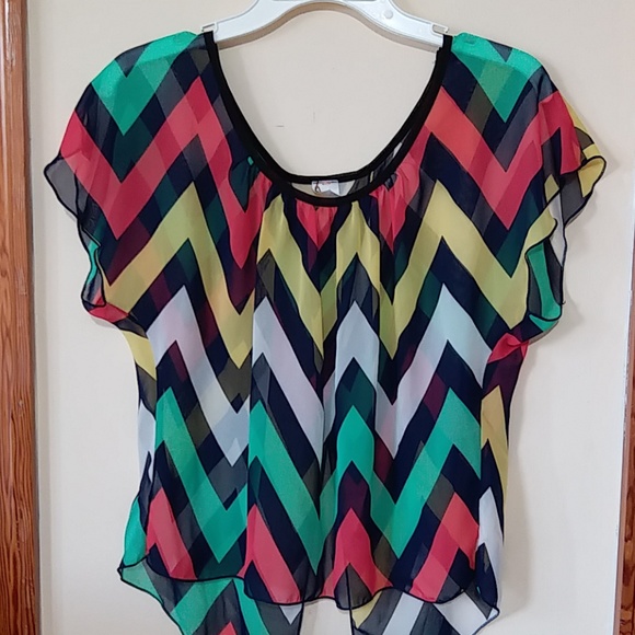 Beautiful see through summer blouse Medium USA - Picture 2 of 8